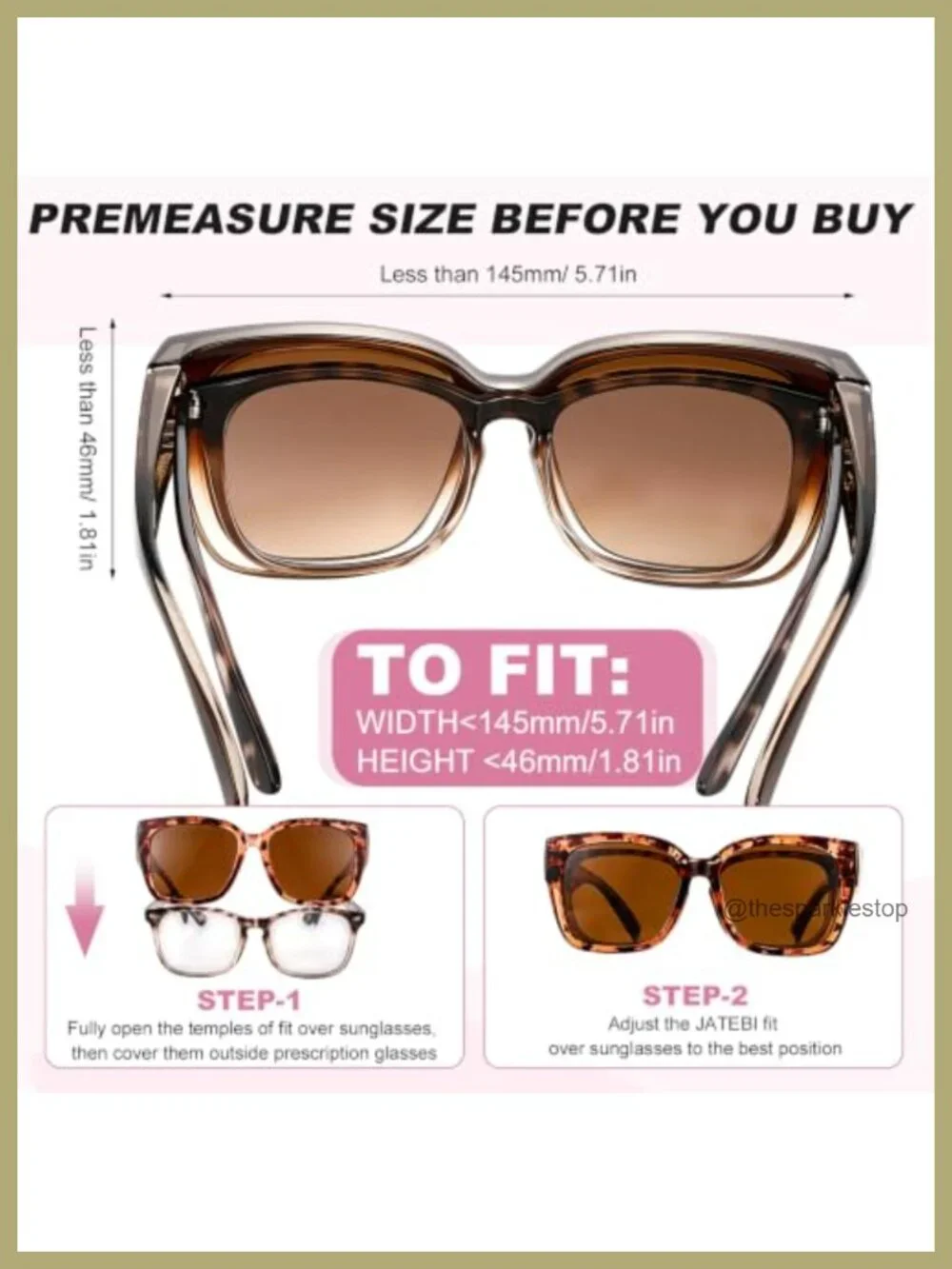 Oversized Over Glasses Sunglasses for Women Men Polarized 3 Pack UV400